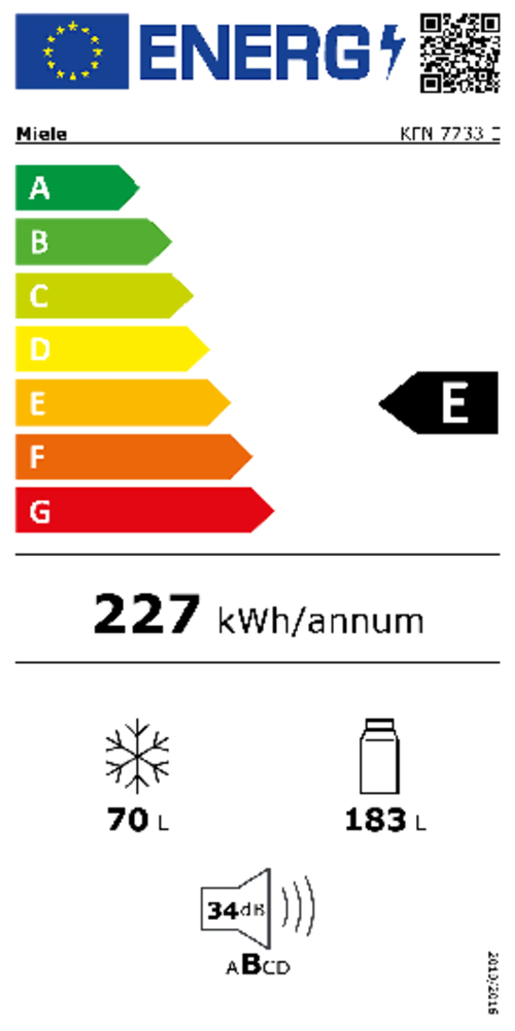 Combi frigo congélateur encastrable KFN 7733 E