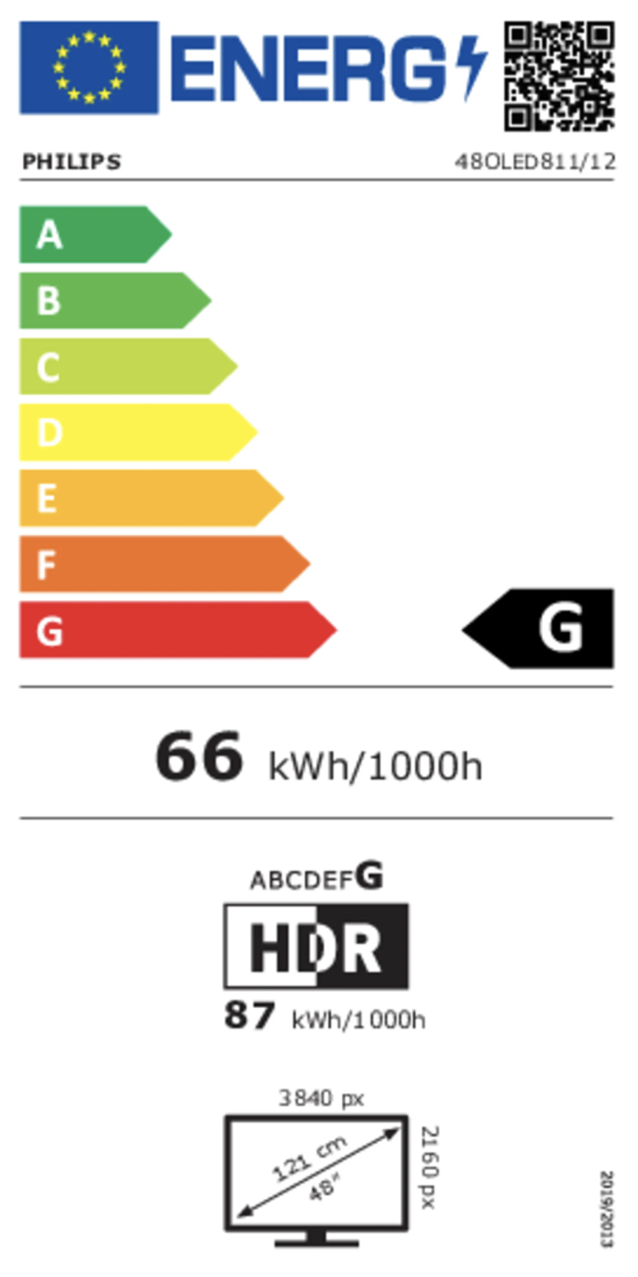 TV OLED 4K Ambilight 48OLED811/12 48 pouces