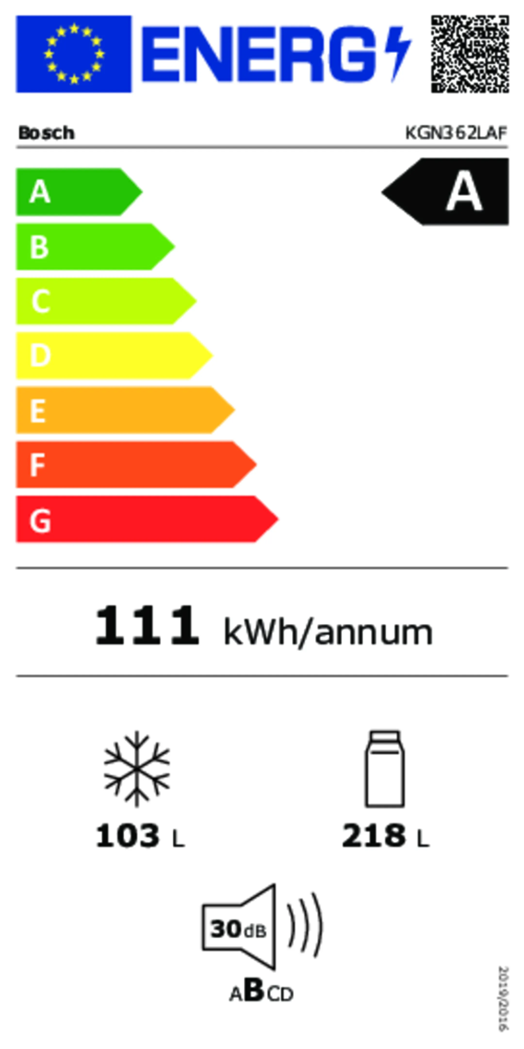 Combi frigo congélateur Series 4 KGN362LAF