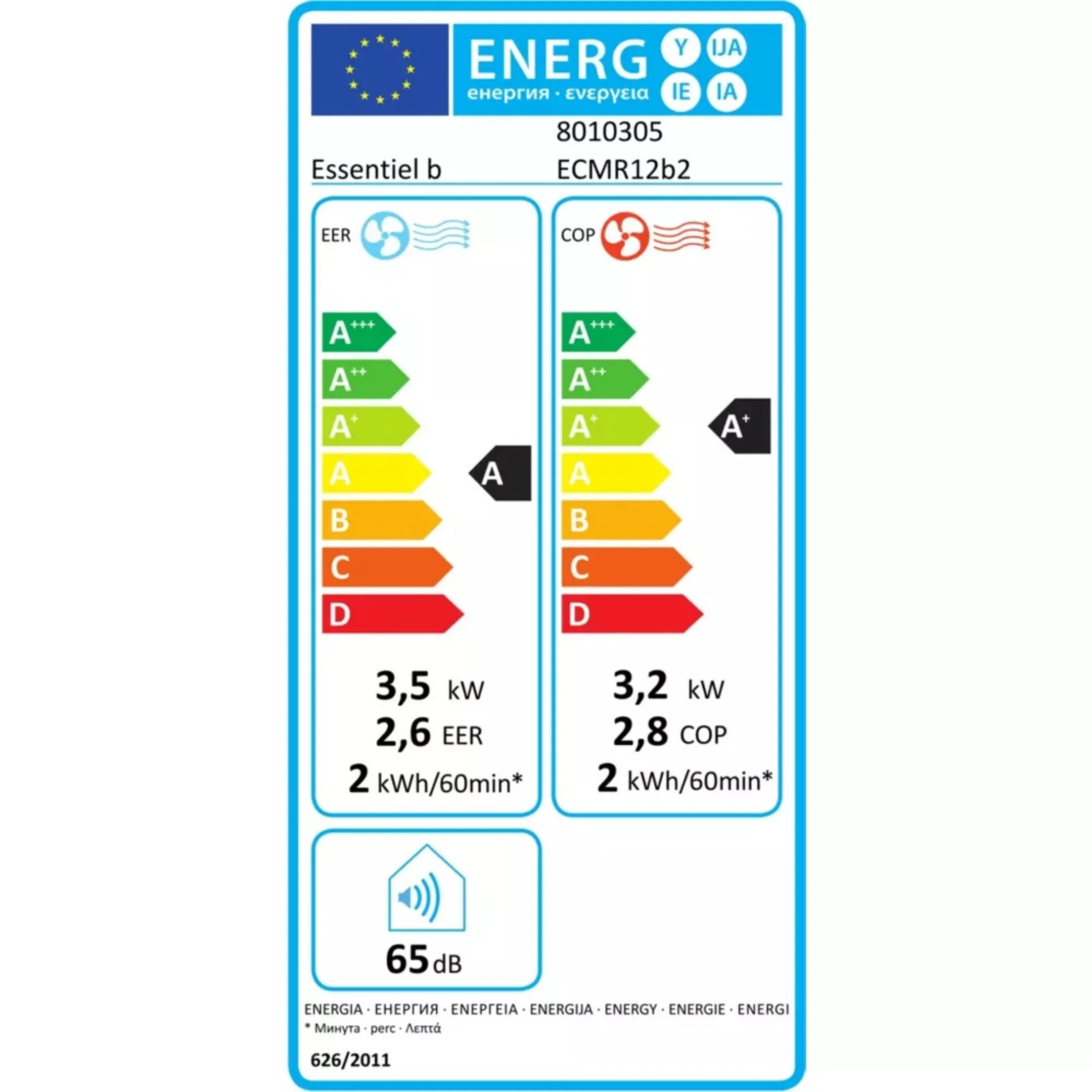 Climatiseur mobile ECMR12b