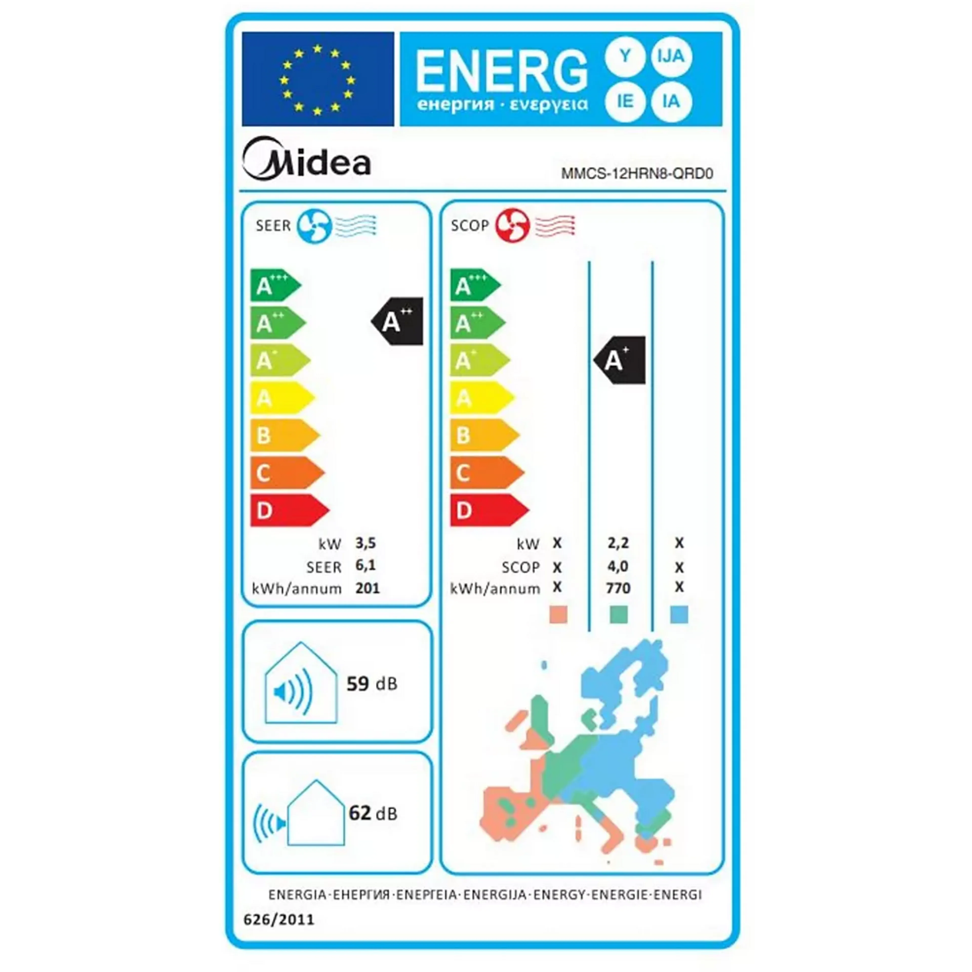 OPTIMEA Mobile Klimaanlage Midea PortaSplit image