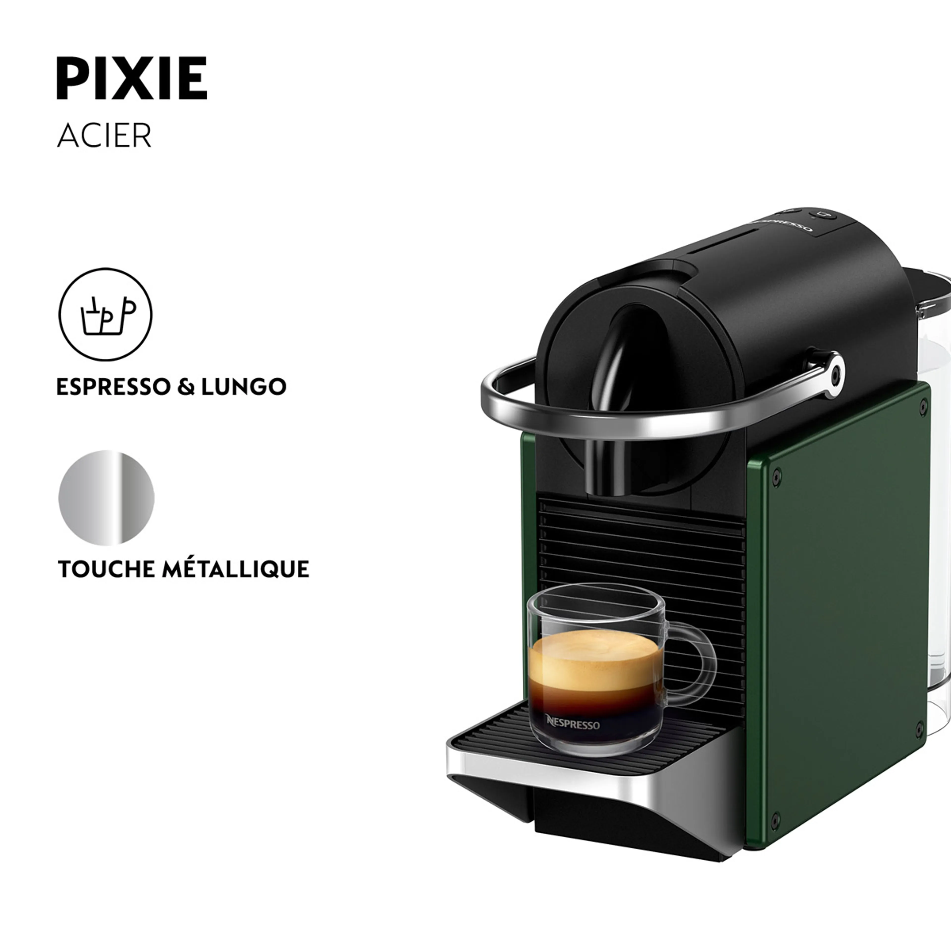 Krups Machine à café Nespresso Pixie Redesign - Dark Green image