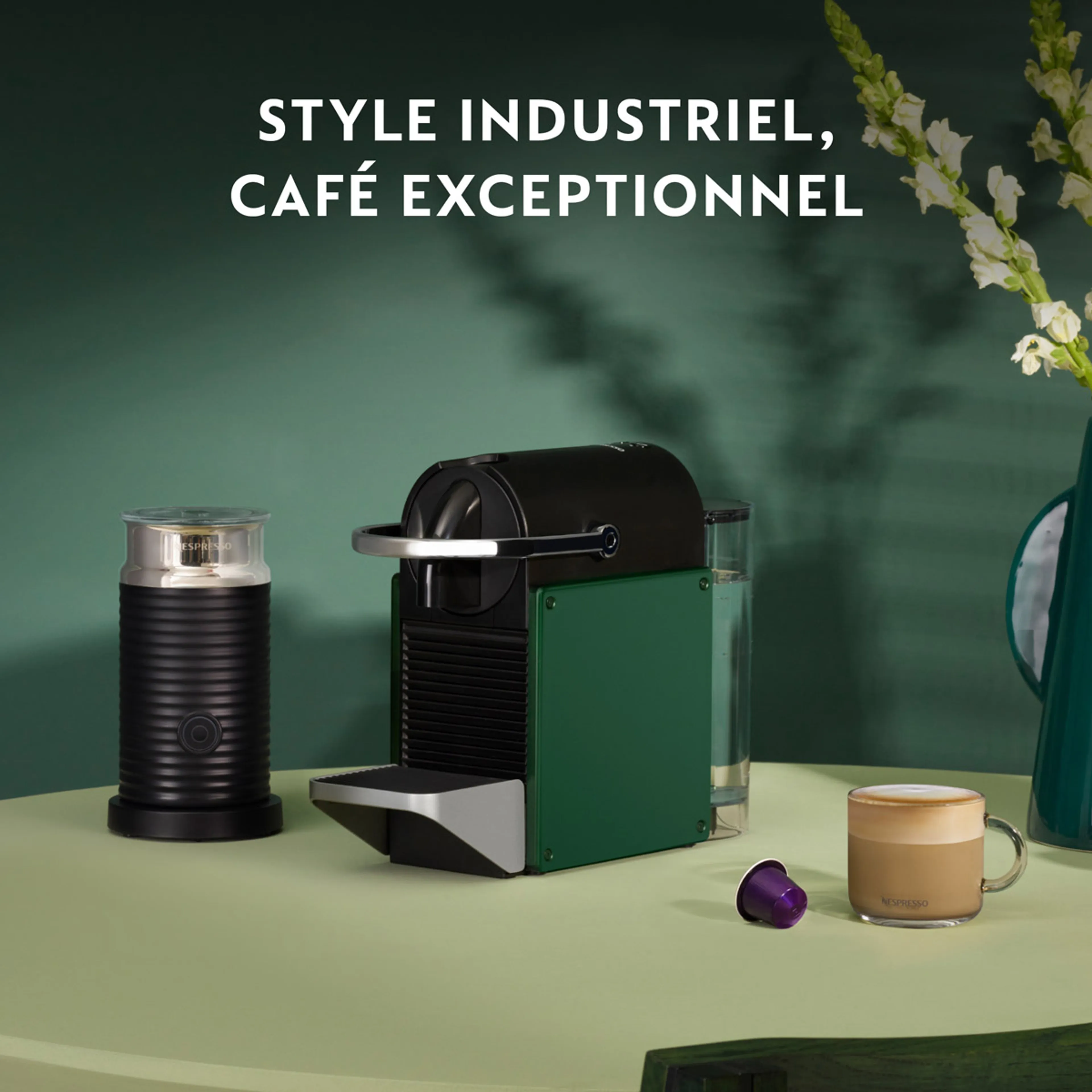 Krups Machine à café Nespresso Pixie Redesign - Dark Green image