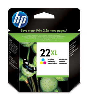HP HP 22XL cartouche d'encre trois couleurs grande capacité authentique