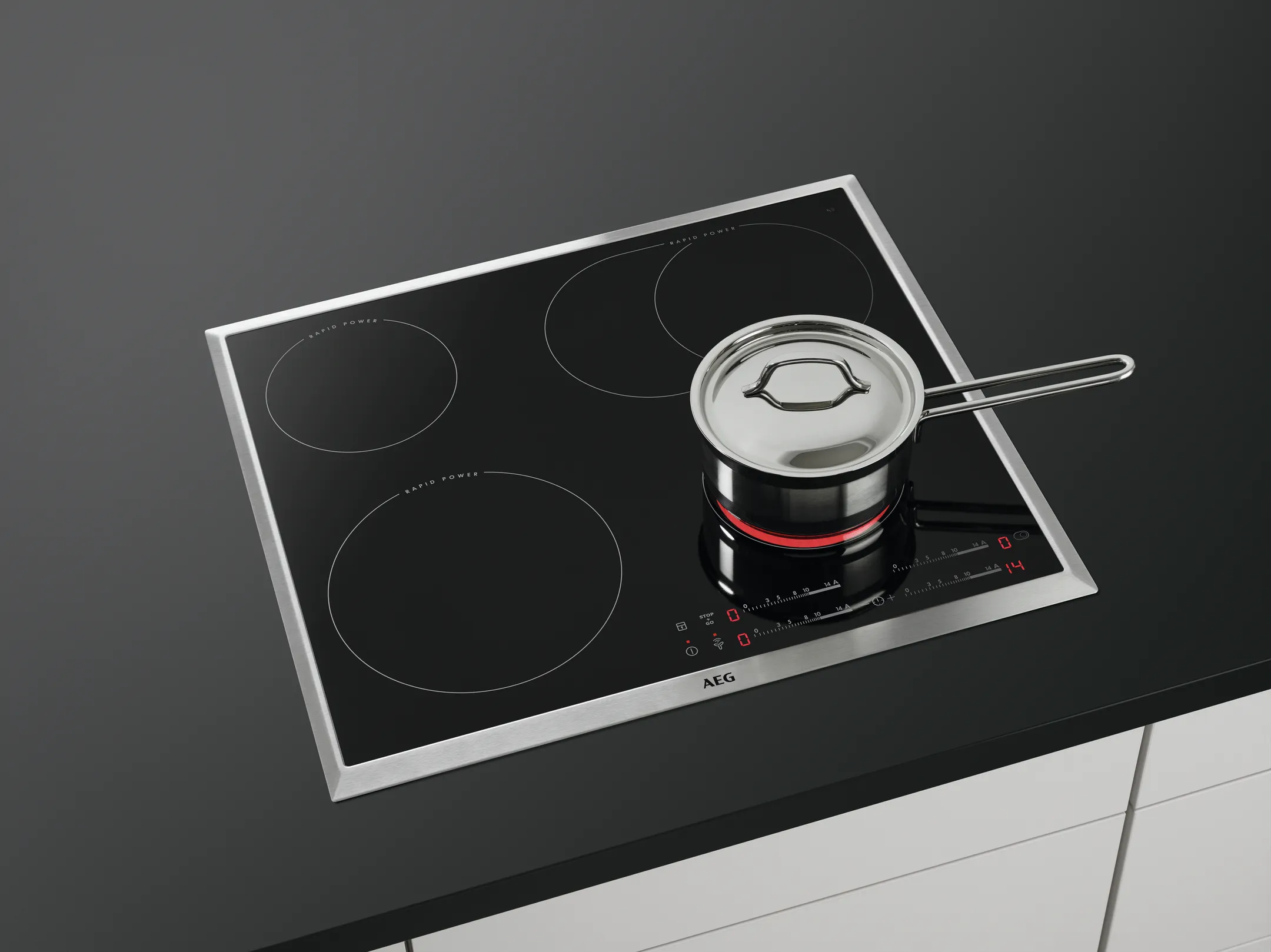 AEG Taque vitrocéramique HK654850XB Hob2Hood image