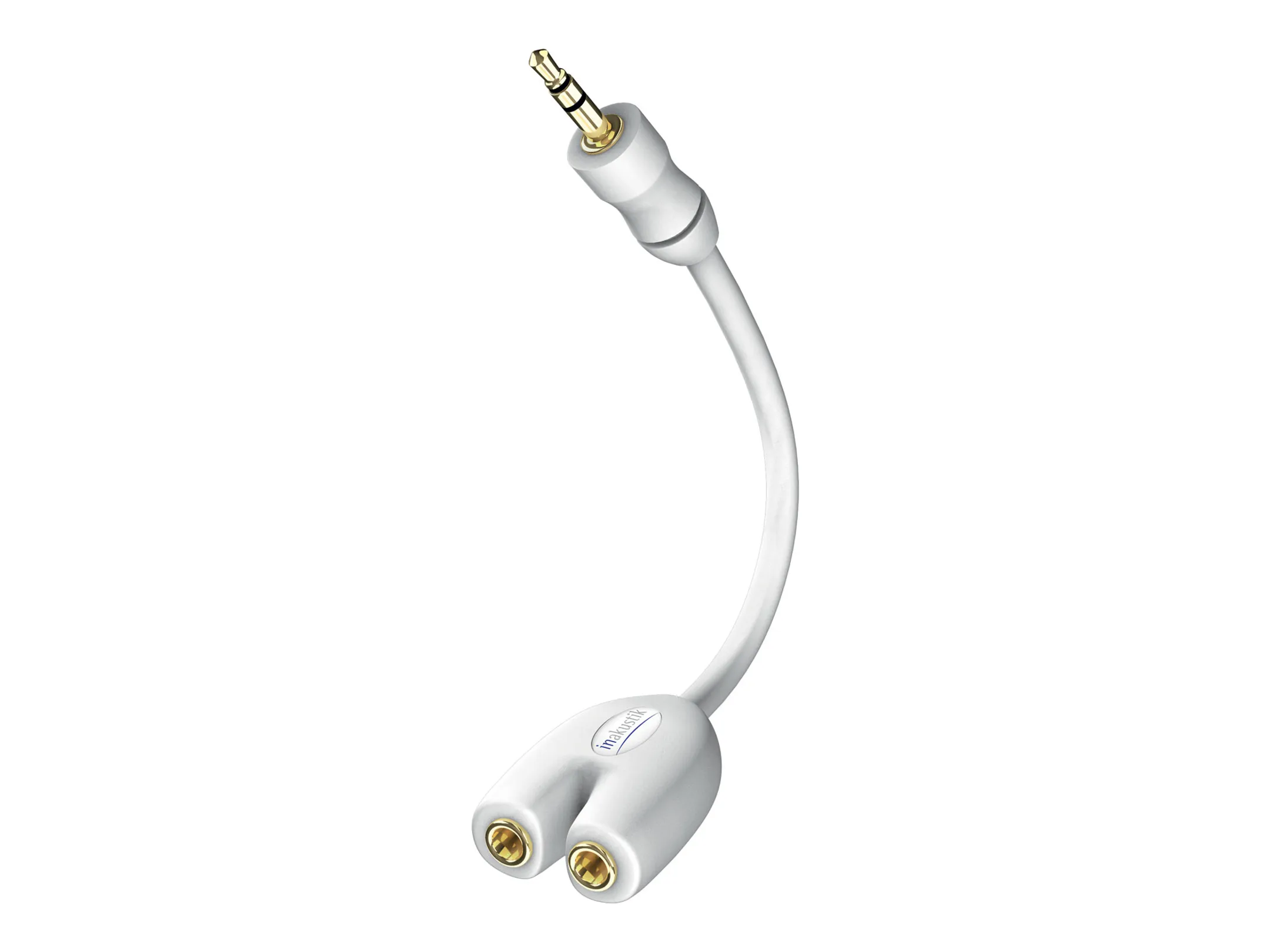 In-Akustik Inakustik 00310302 3,5mm 2 x 3,5 mm Blanc adaptateur et connecteur de câbles image