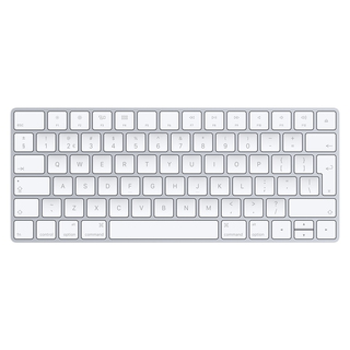 Apple Apple MLA22 Bluetooth QWERTY Anglais Argent, Blanc clavier