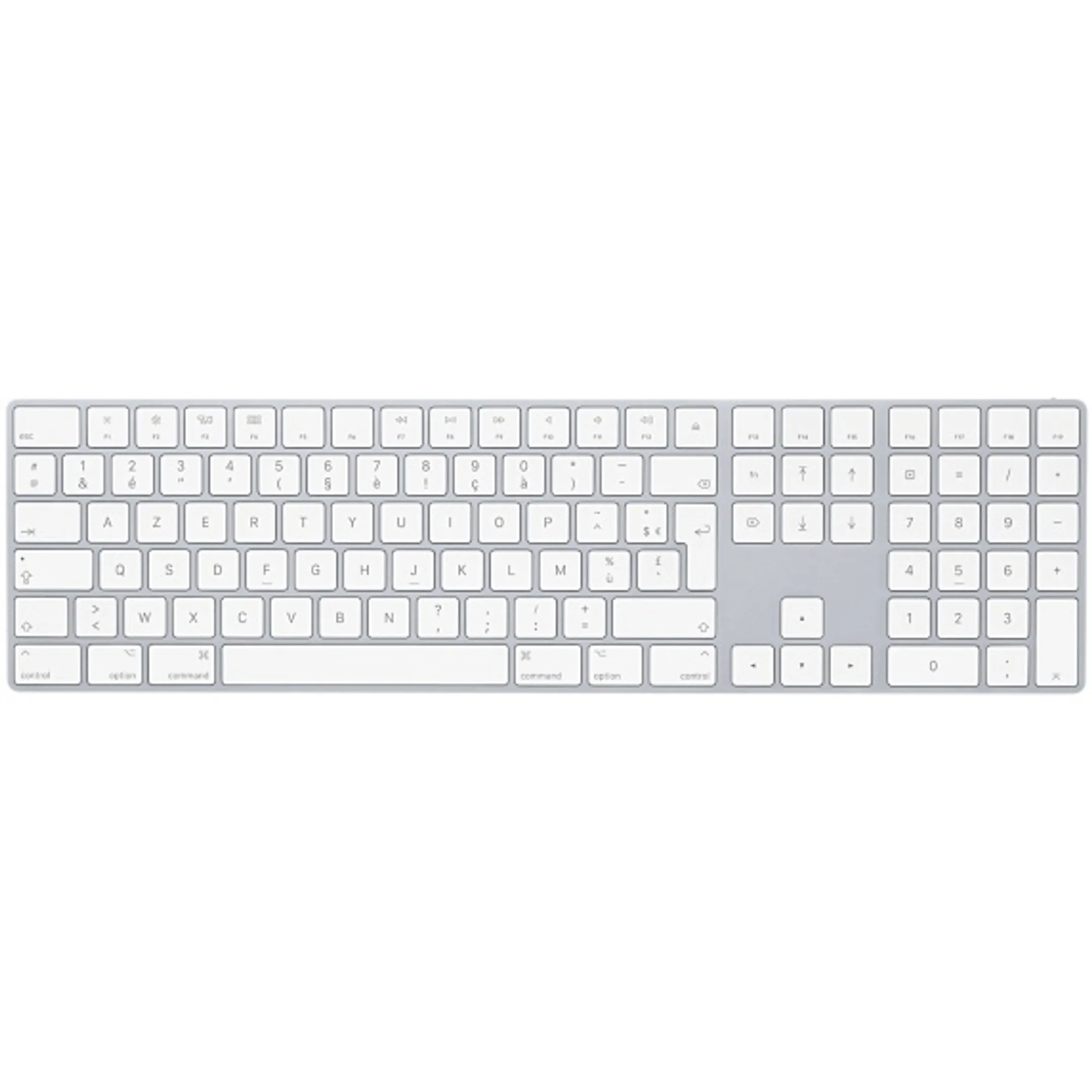 Apple Apple MQ052F/A Bluetooth AZERTY Français White Keyboard image