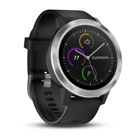 Garmin vívoactive 3 - Acier inoxydable/Noir