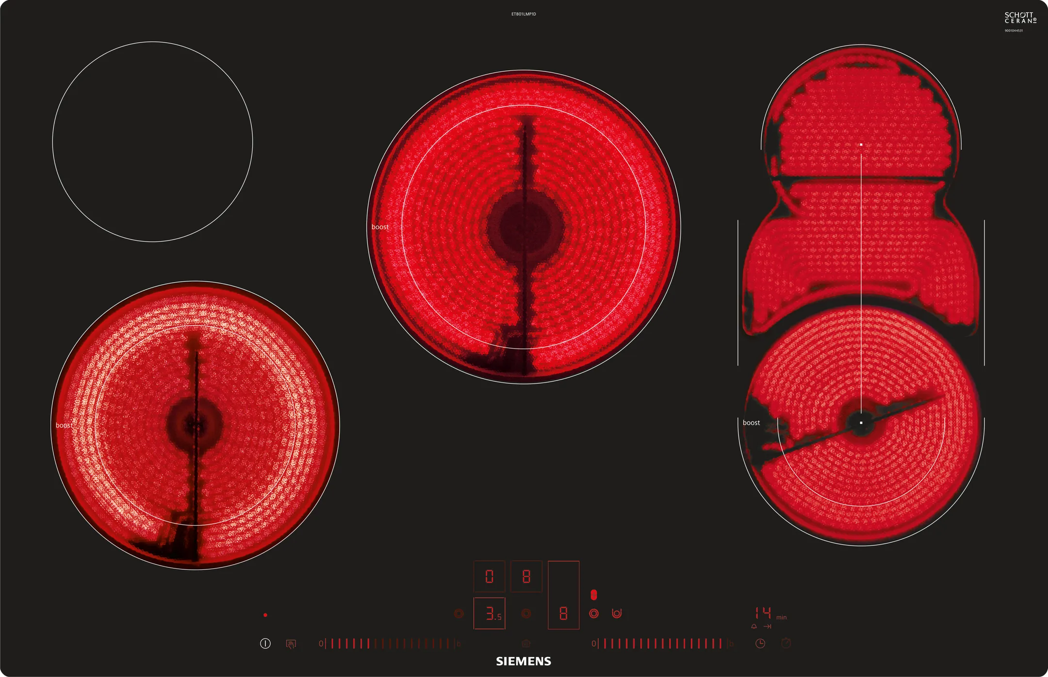 Siemens Taque vitrocéramique ET801LMP1D image