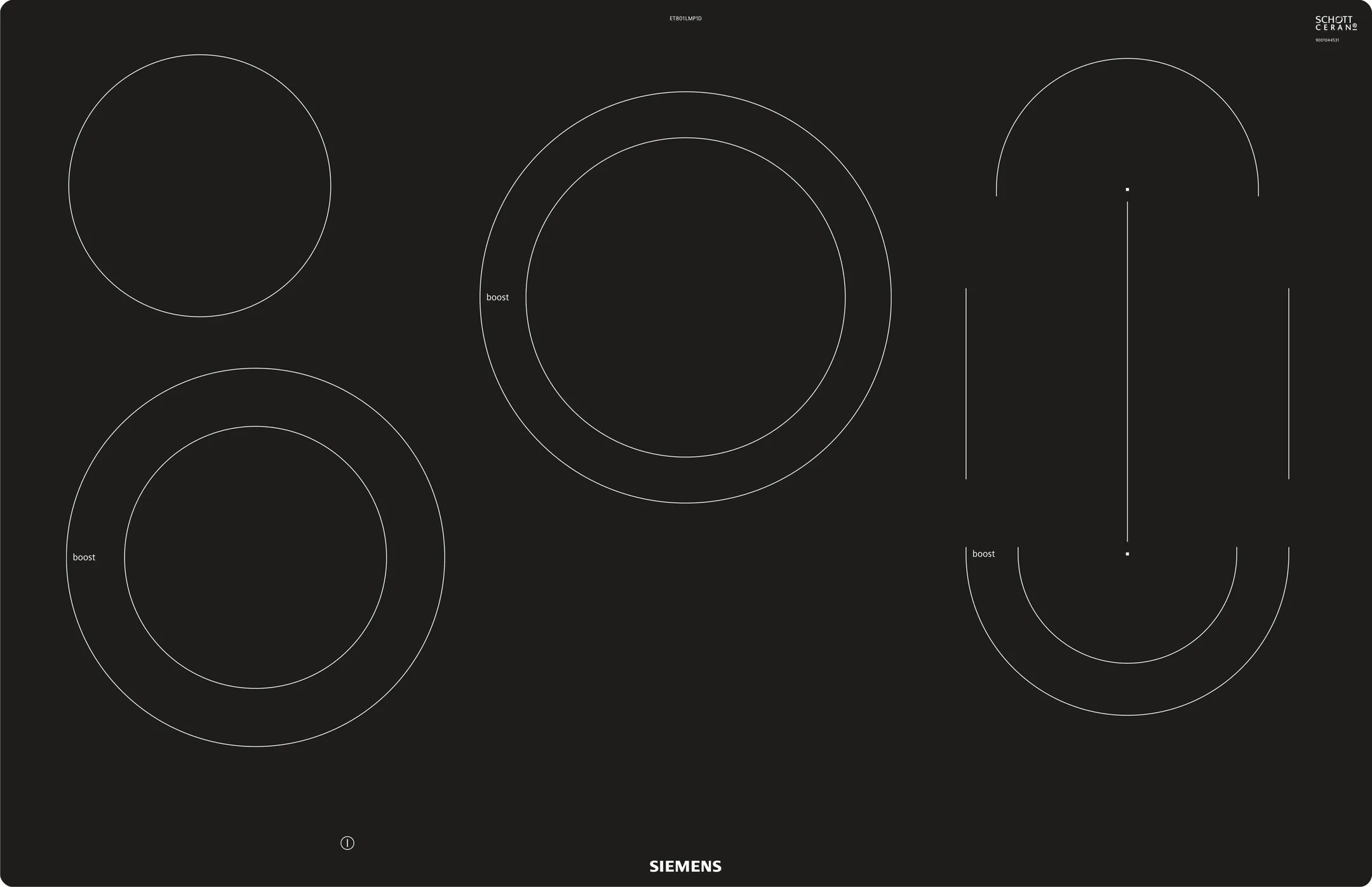 Siemens Taque vitrocéramique ET801LMP1D image