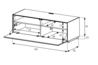 Sonorous Meuble TV EX10-F - Gris