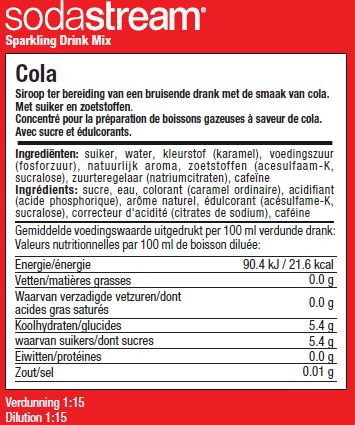 Sodastream Sirop Cola Classic