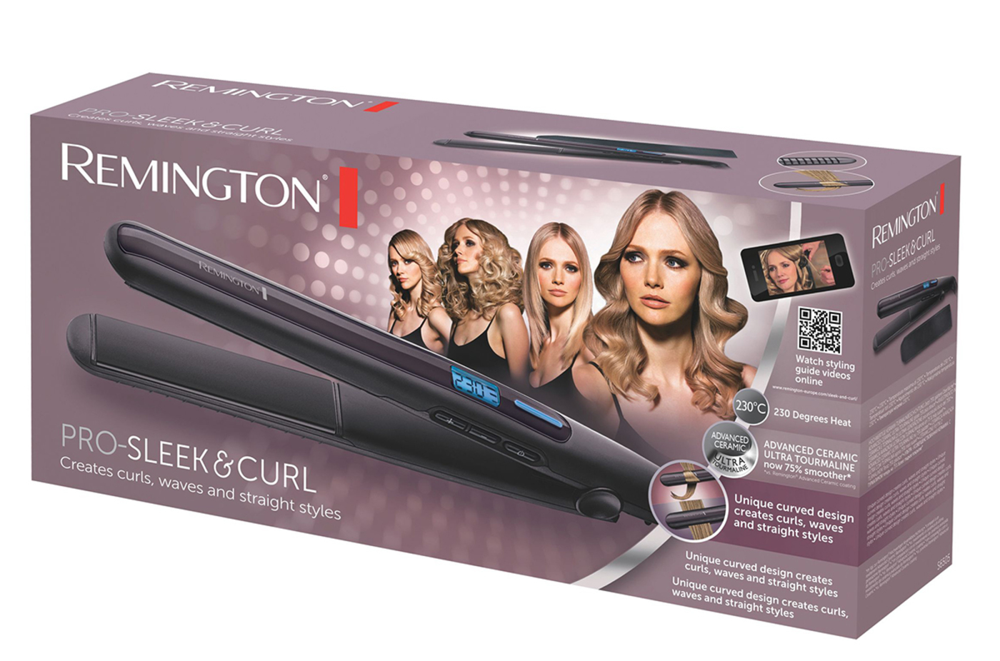Remington Sleek Curl Pro Straightener S6505 HIFI international