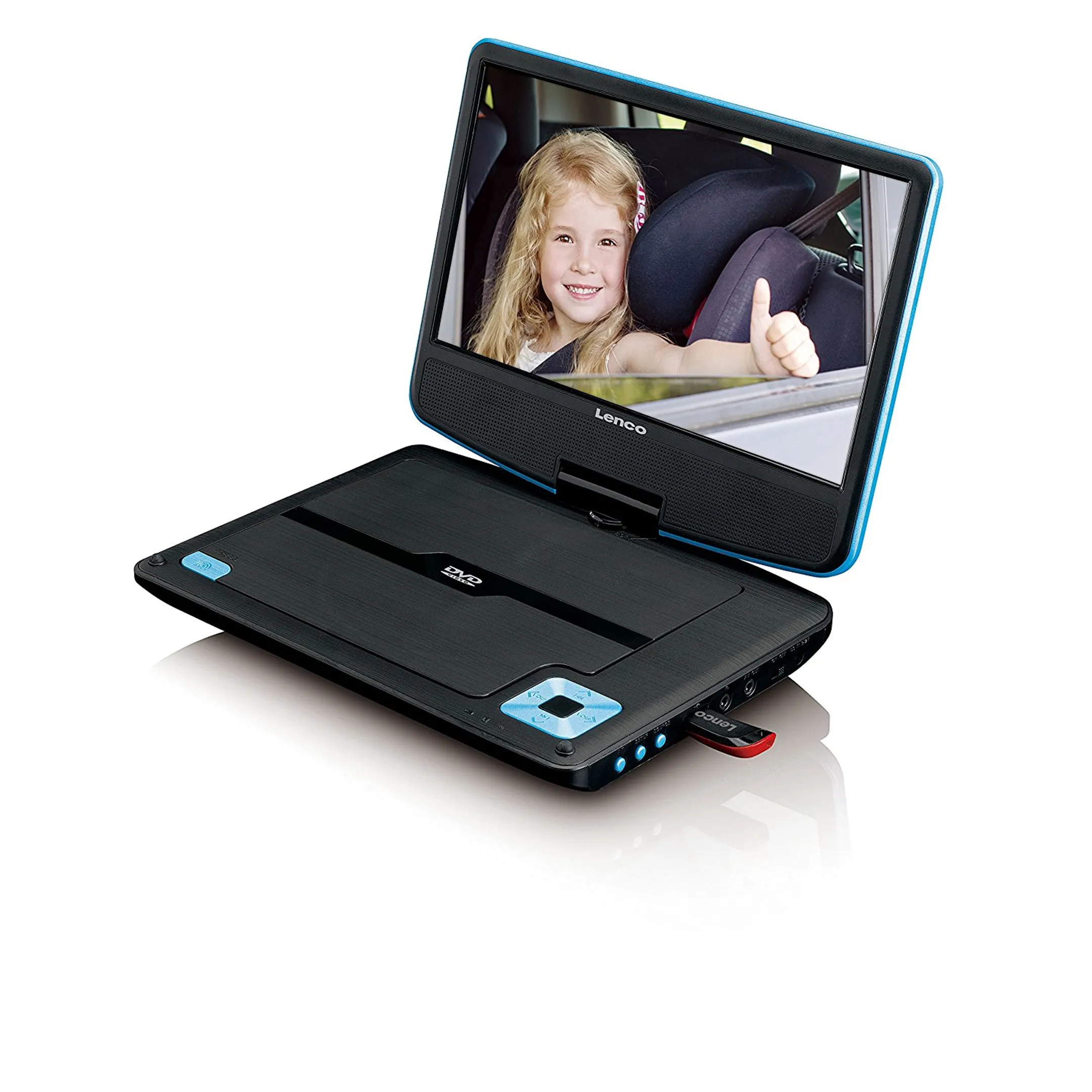 Lenco Lecteur DVD portable DVP-910 - 9 pouces - Bleu image