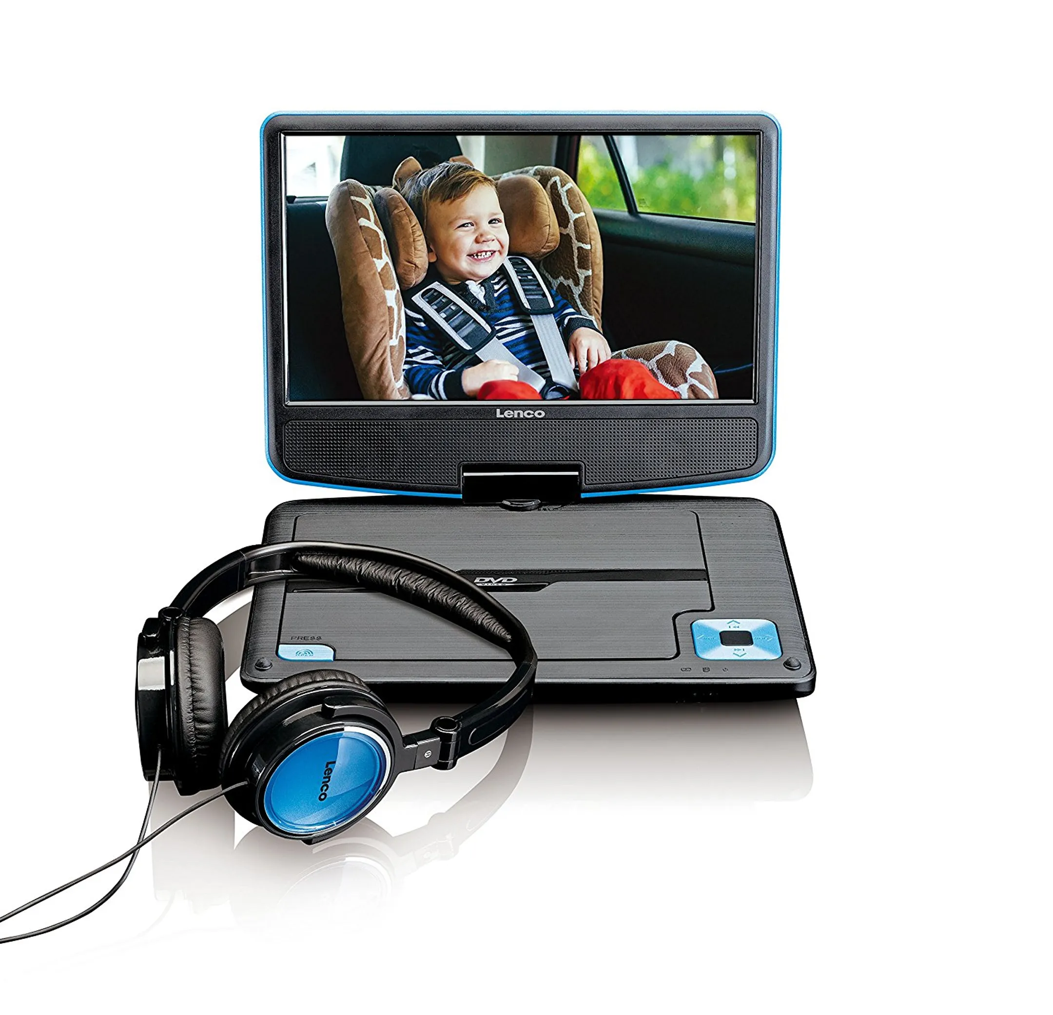 Lenco Lecteur DVD portable DVP-910 - 9 pouces - Bleu image