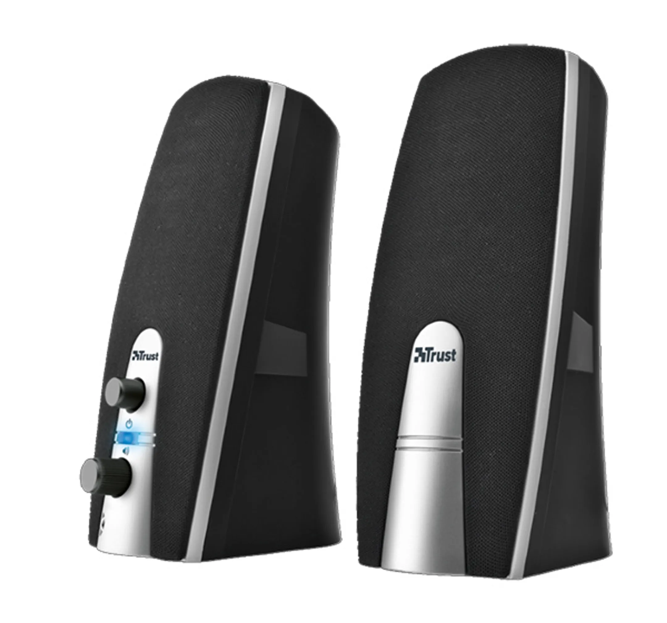 Trust MiLa 2.0 Speaker Set 5W Black, Silver loudspeaker