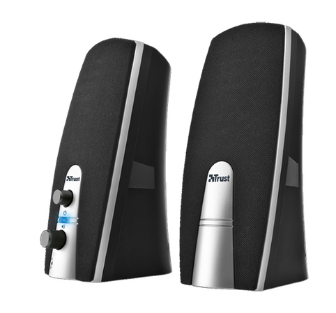 Trust MiLa 2.0 Speaker Set 5W Noir, Argent haut-parleur