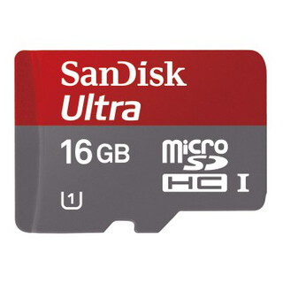 Sandisk 16 GB Ultra Android Carte micro SDHC avec adapteur
