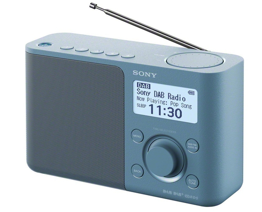 Sony XDR-S61D Personnel Bleu Radio portable