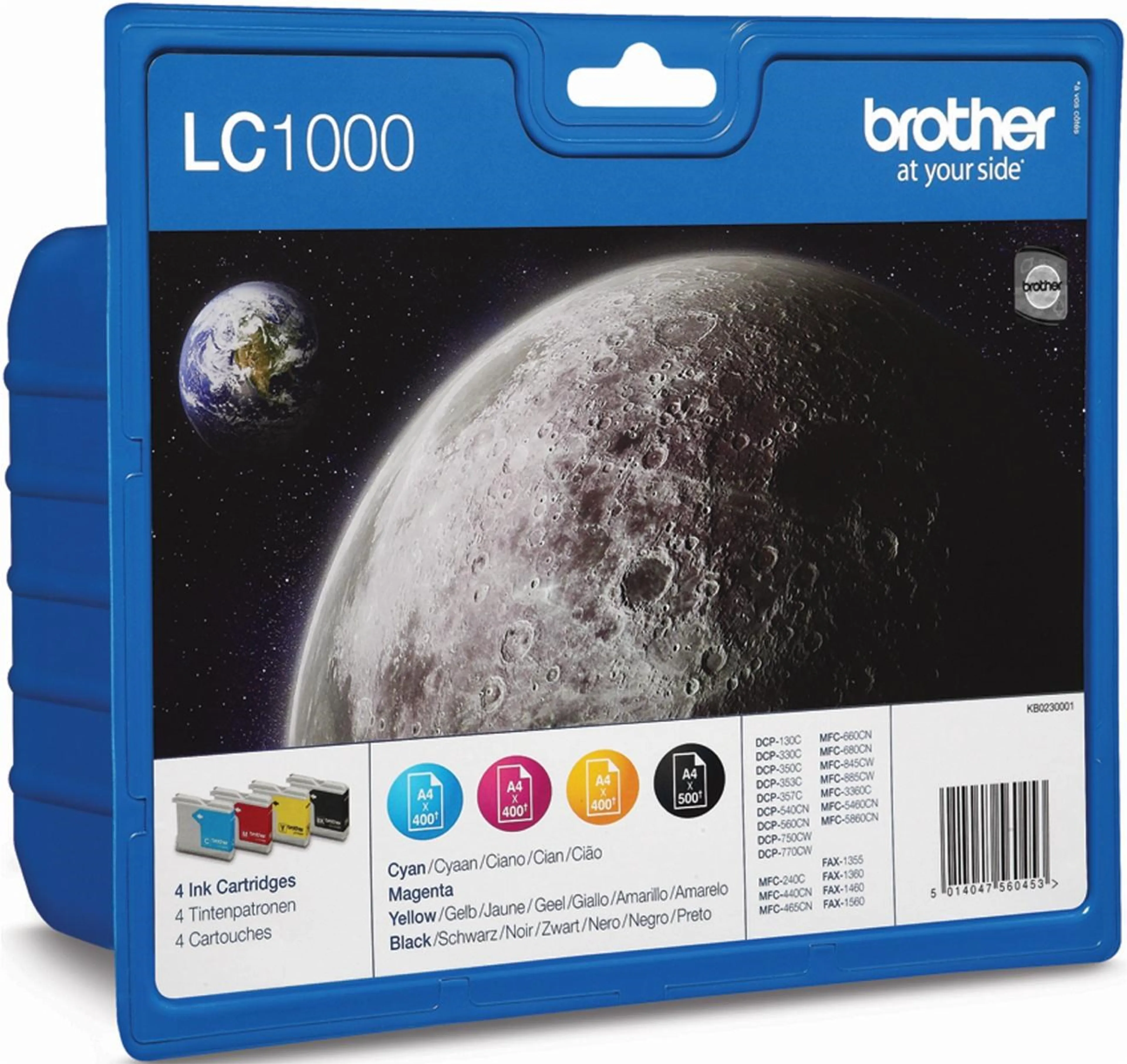 Brother LC-1000 4-Colors Value Pack image