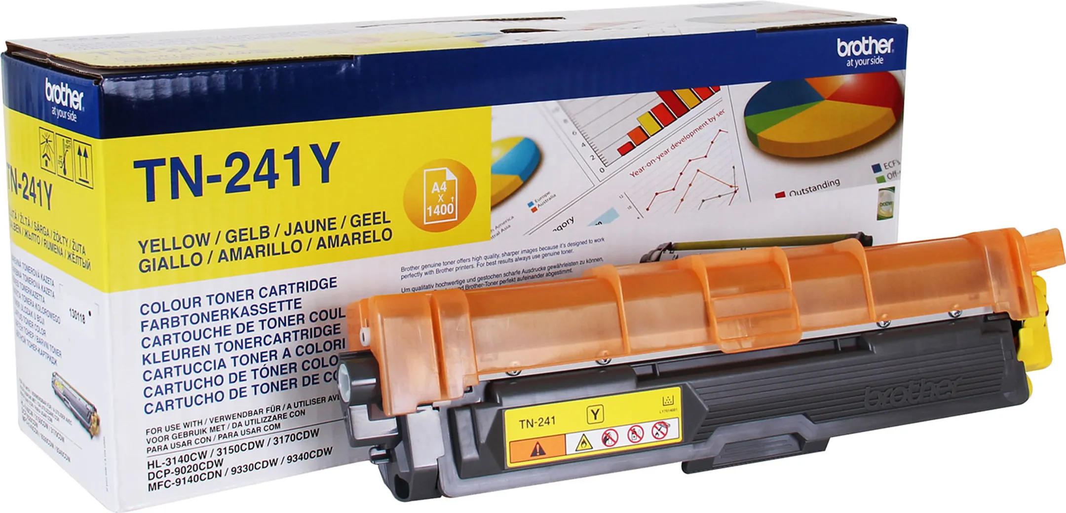 Brother Toner TN-241Y - Jaune image