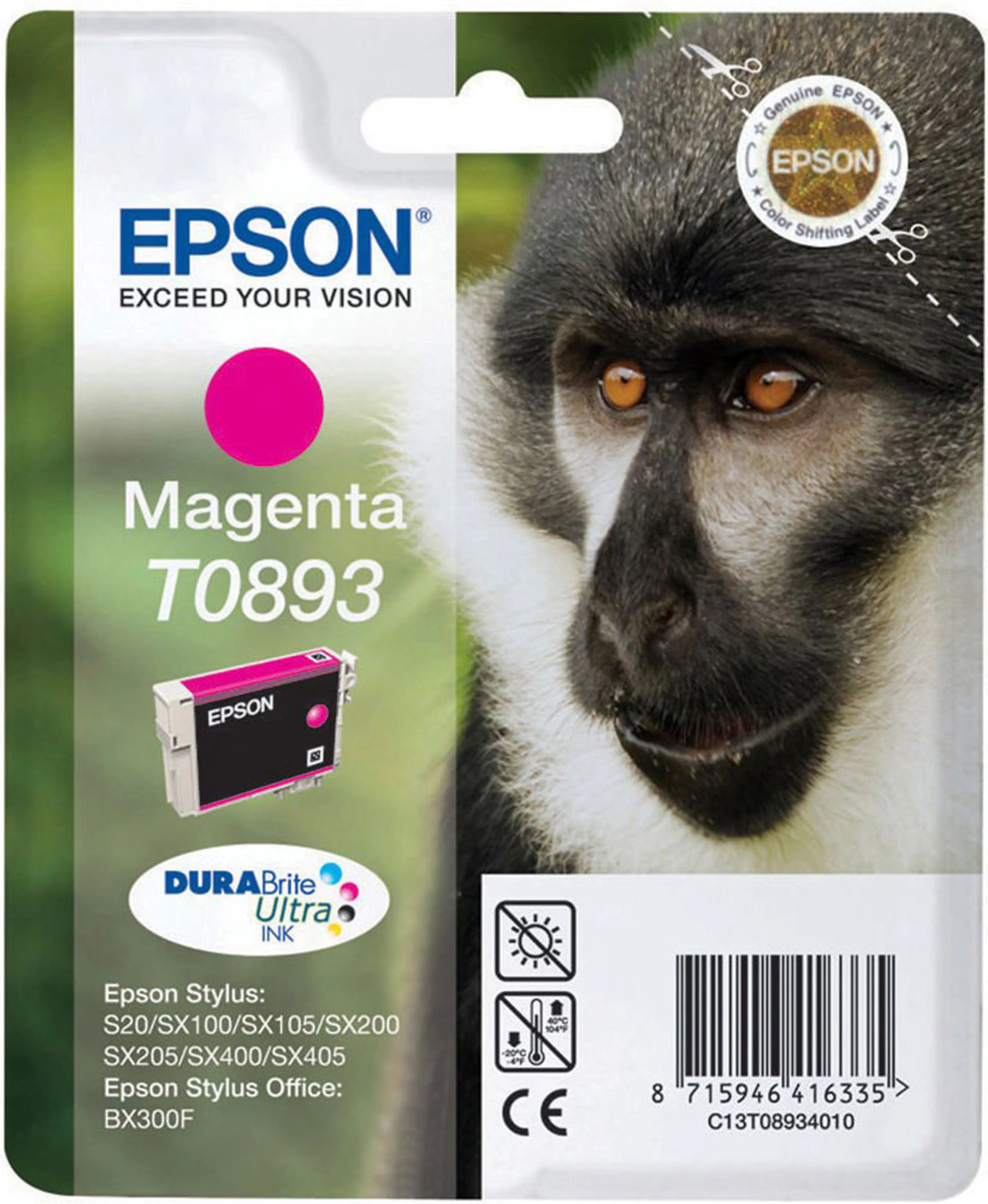 Epson T0893 Magenta - Tintenpatrone image