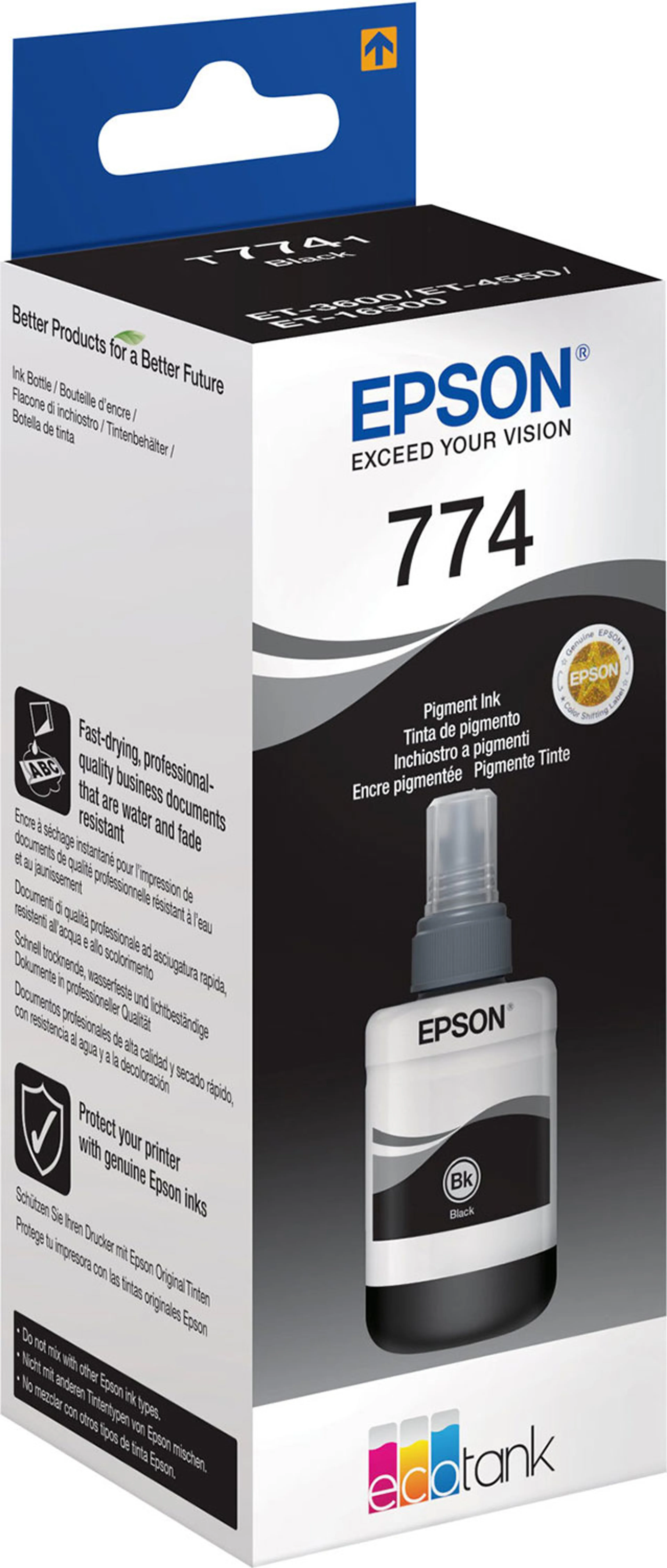 Epson EcoTank bottle T7741 - 140 ml. - Pigment Black image