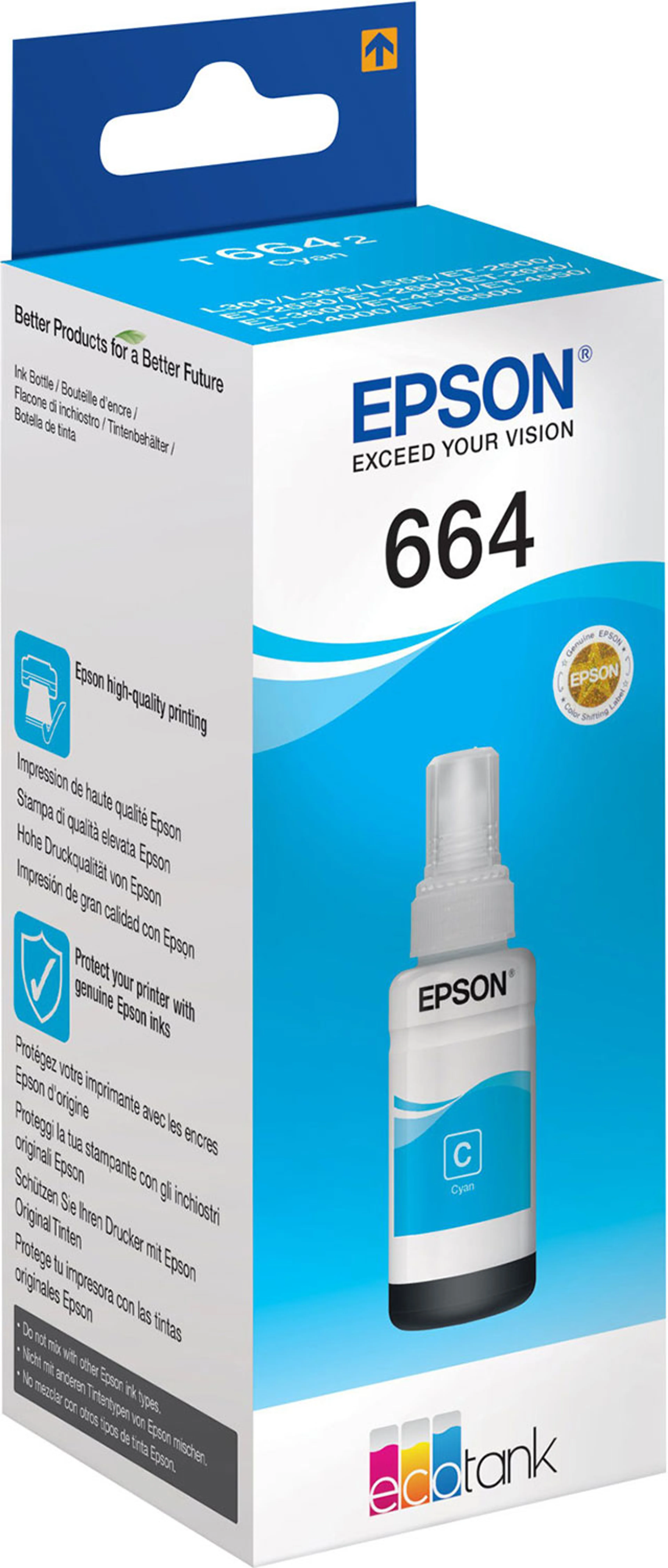 Flasche EcoTank T6642 - 70 ml. - Cyan