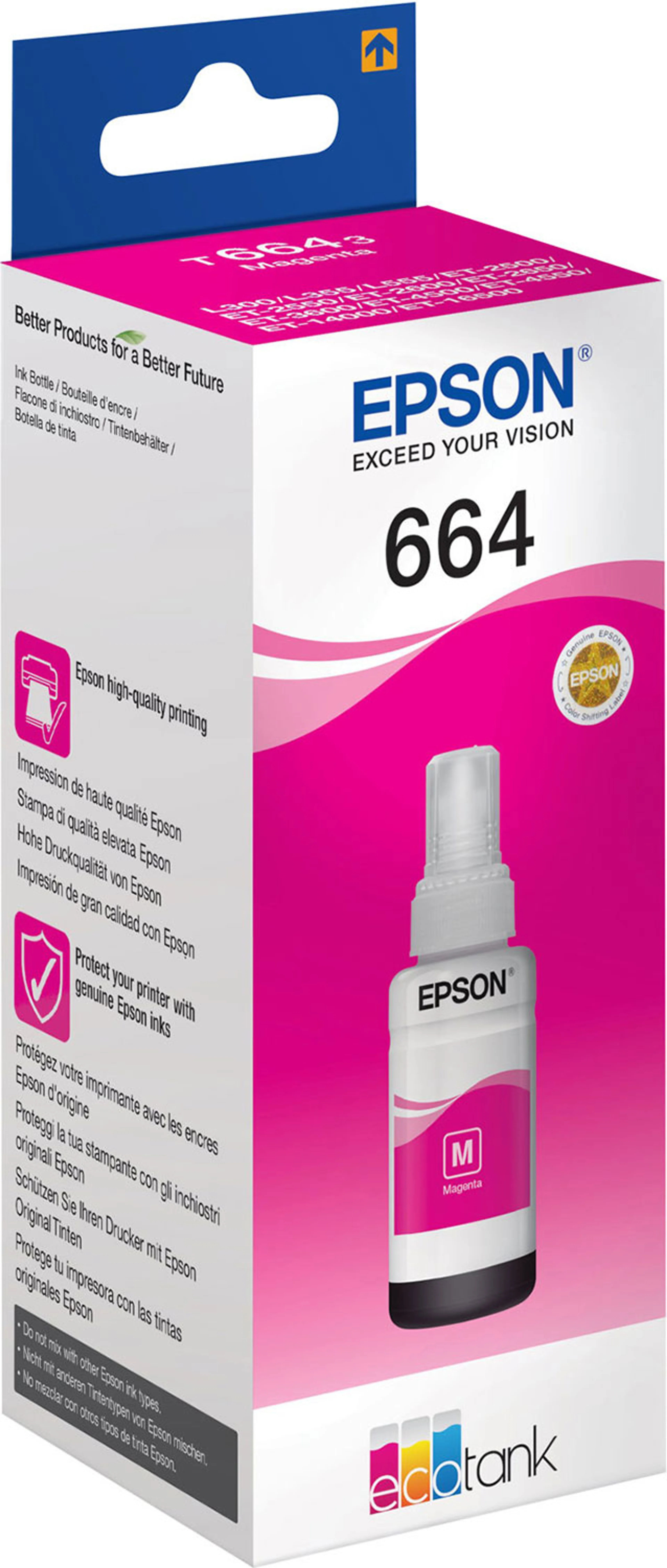 Bouteille EcoTank T6643 - 70 ml. - Magenta