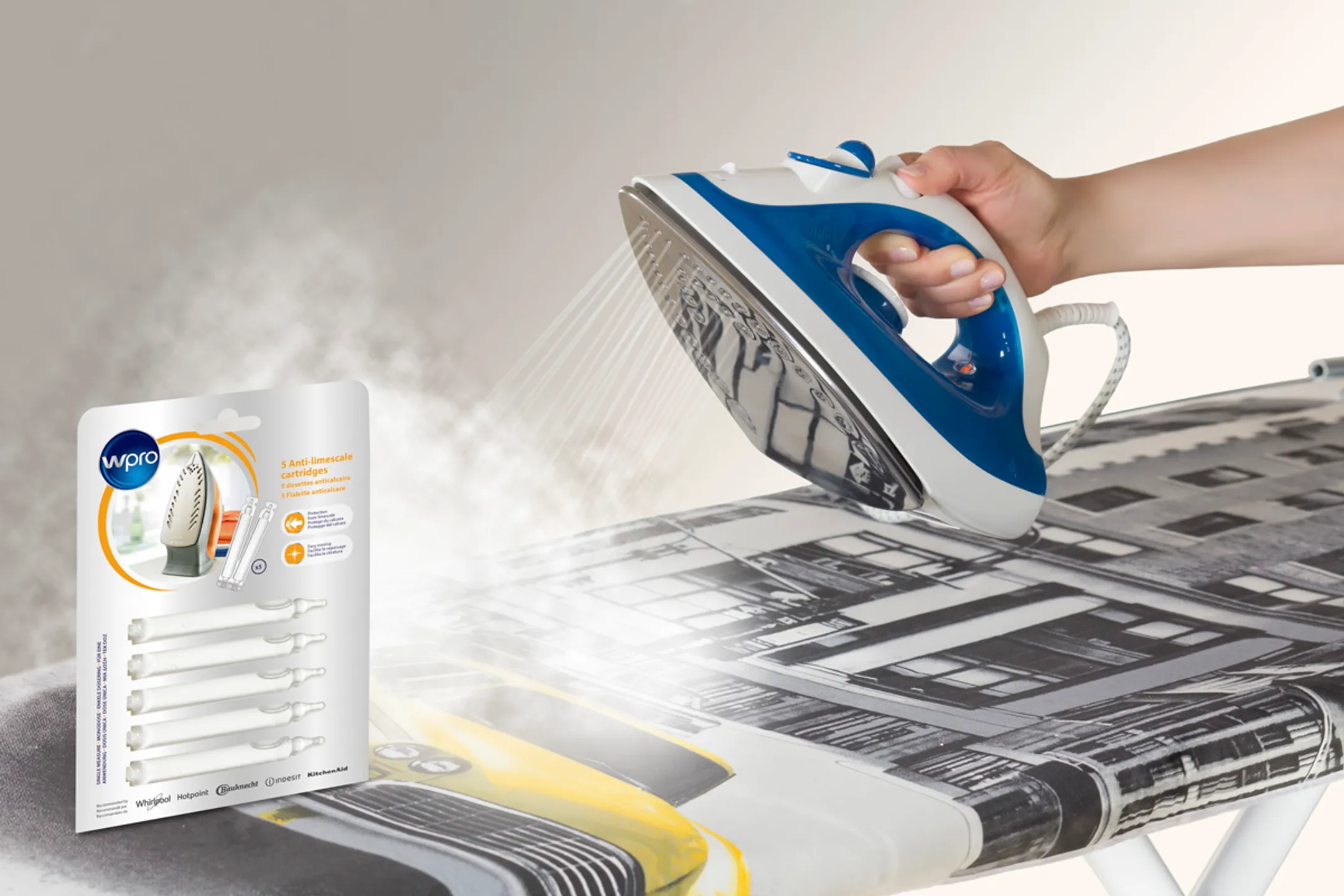Wpro Anti-Kalk-Patronen Dampfzentrale (5 Stück) SIM005 image