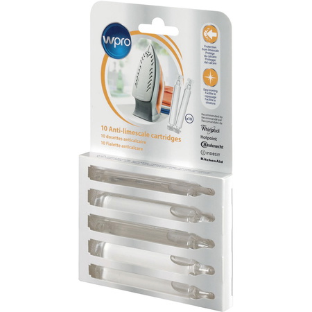 Wpro Cartouches Anti-tartre centrale vapeur (10 pièces) SIM010