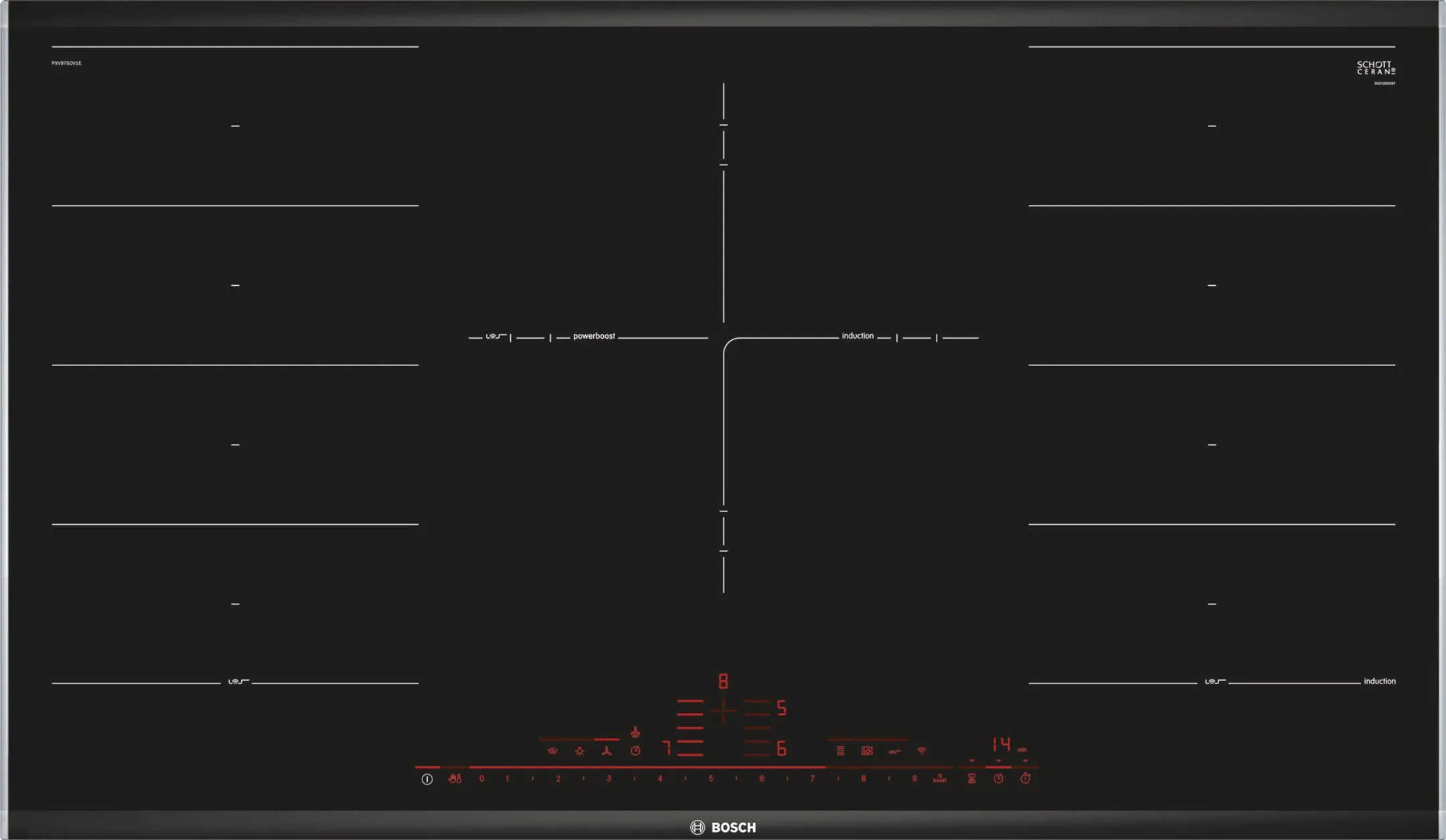 Bosch Taque induction PXV975DV1E Home Connect image