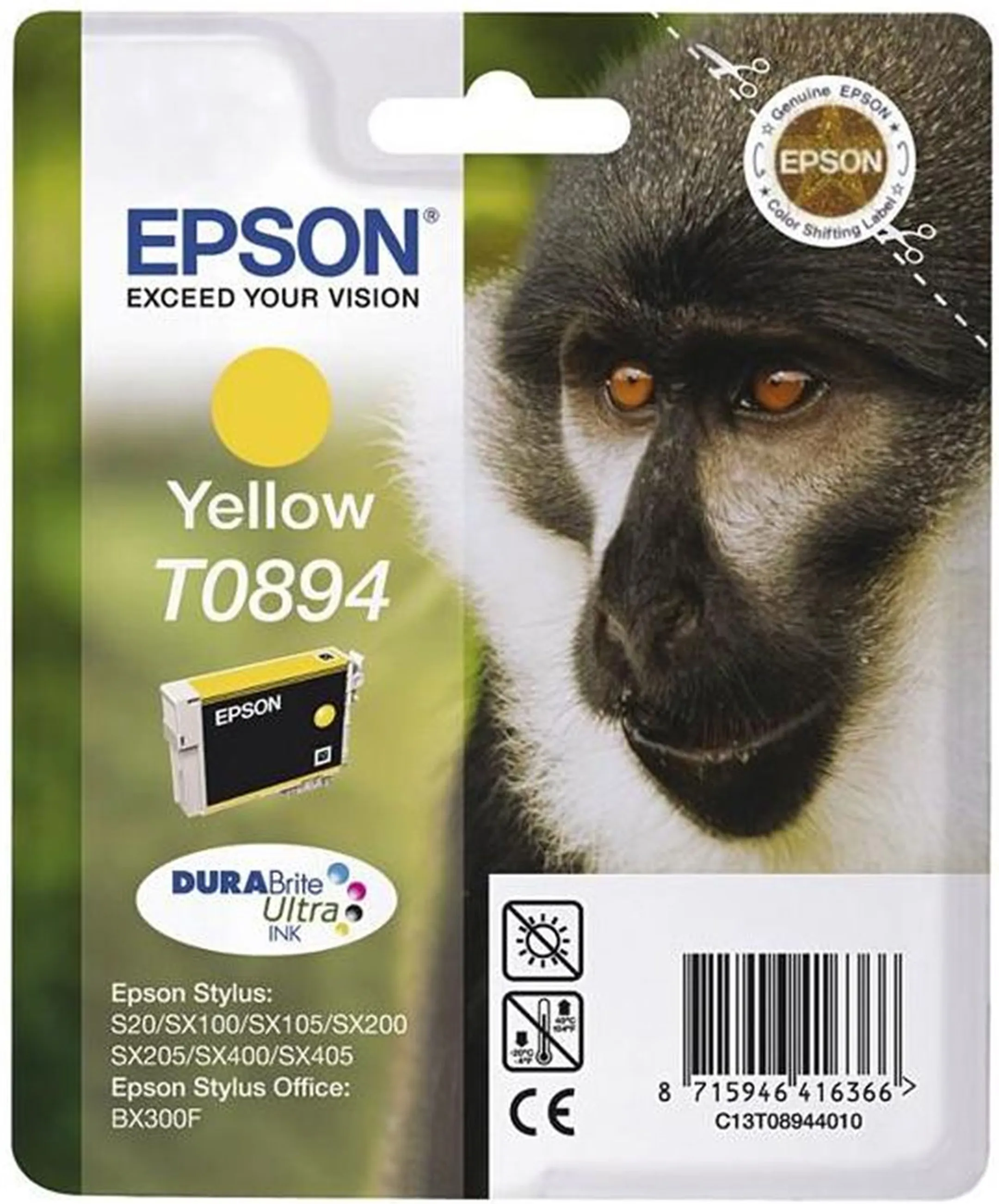 T0894 Jaune - Cartouche d'encre