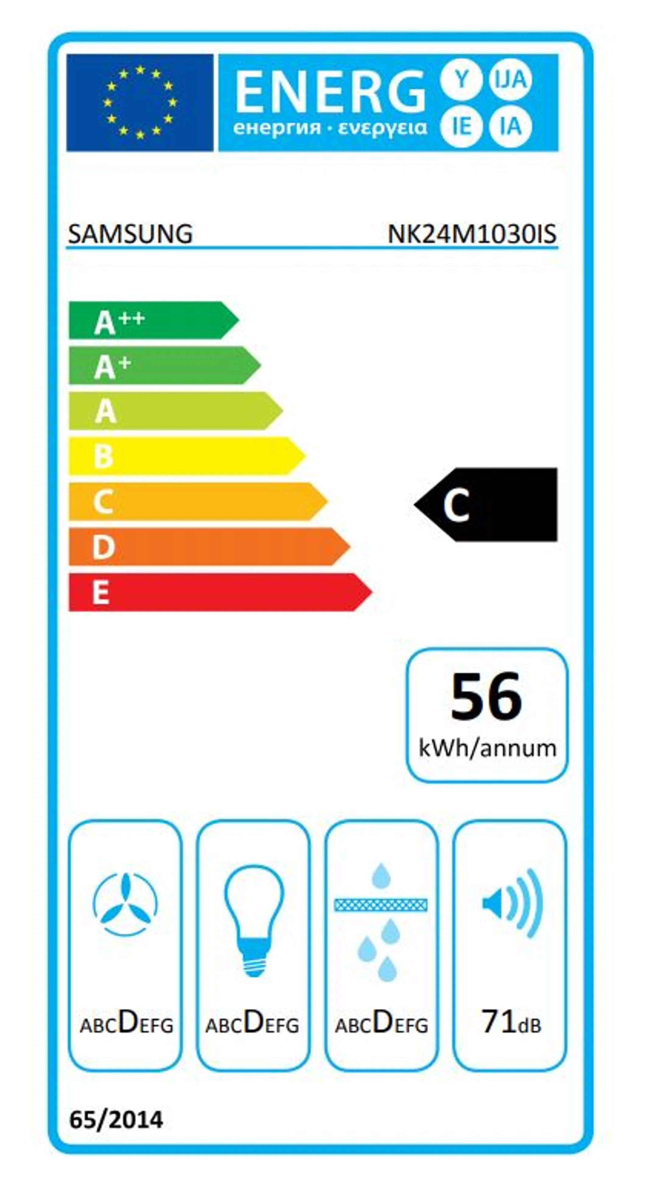 Samsung Hotte télescopique NK24M1030IS image