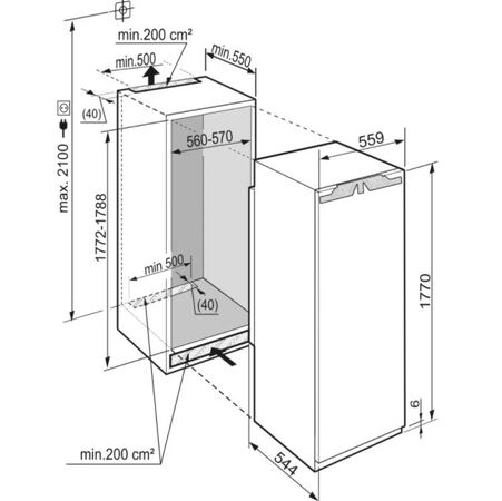 Liebherr Congélateur encastrable SIGN 3556 Premium