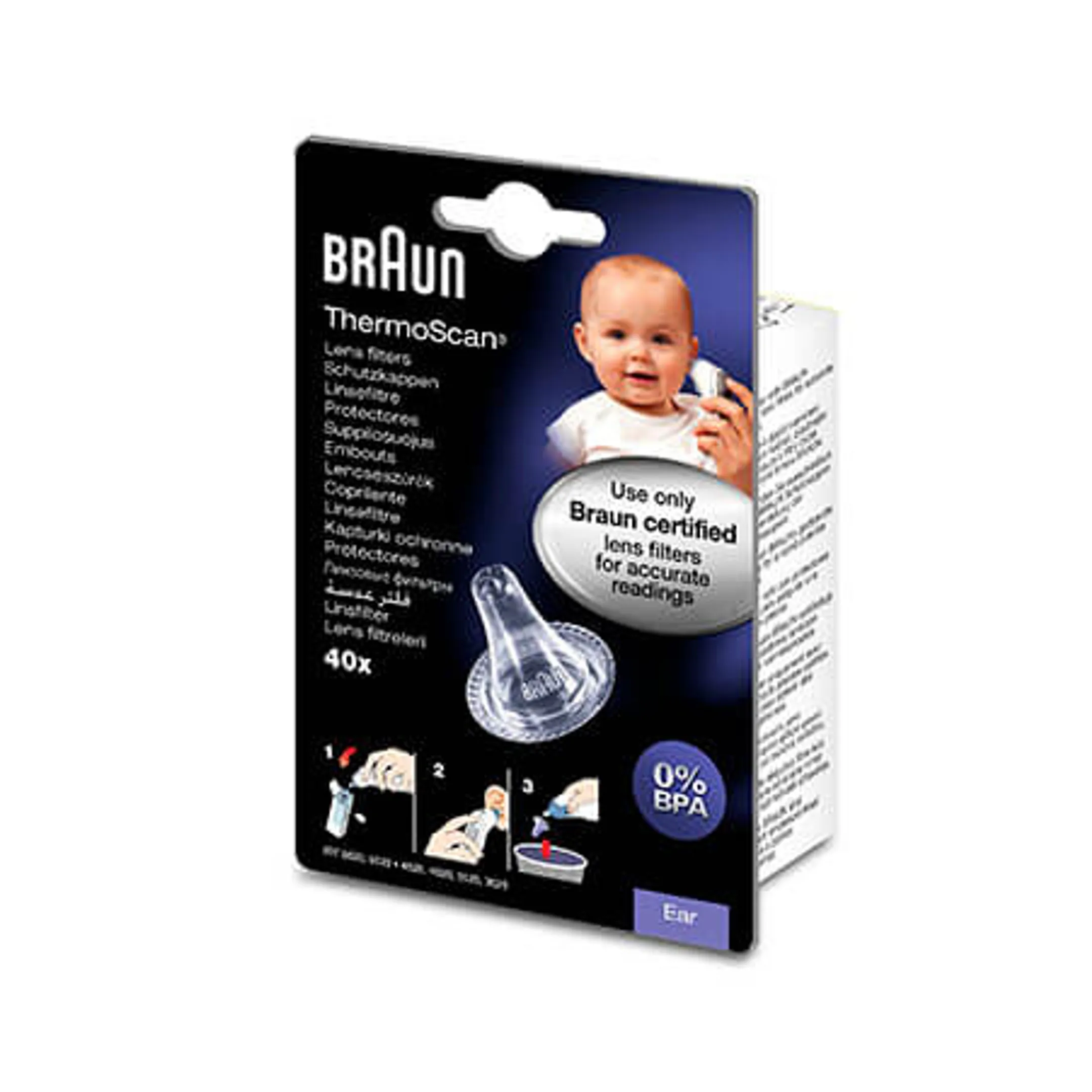 Braun Disposable tips for ear thermometer LF40 image