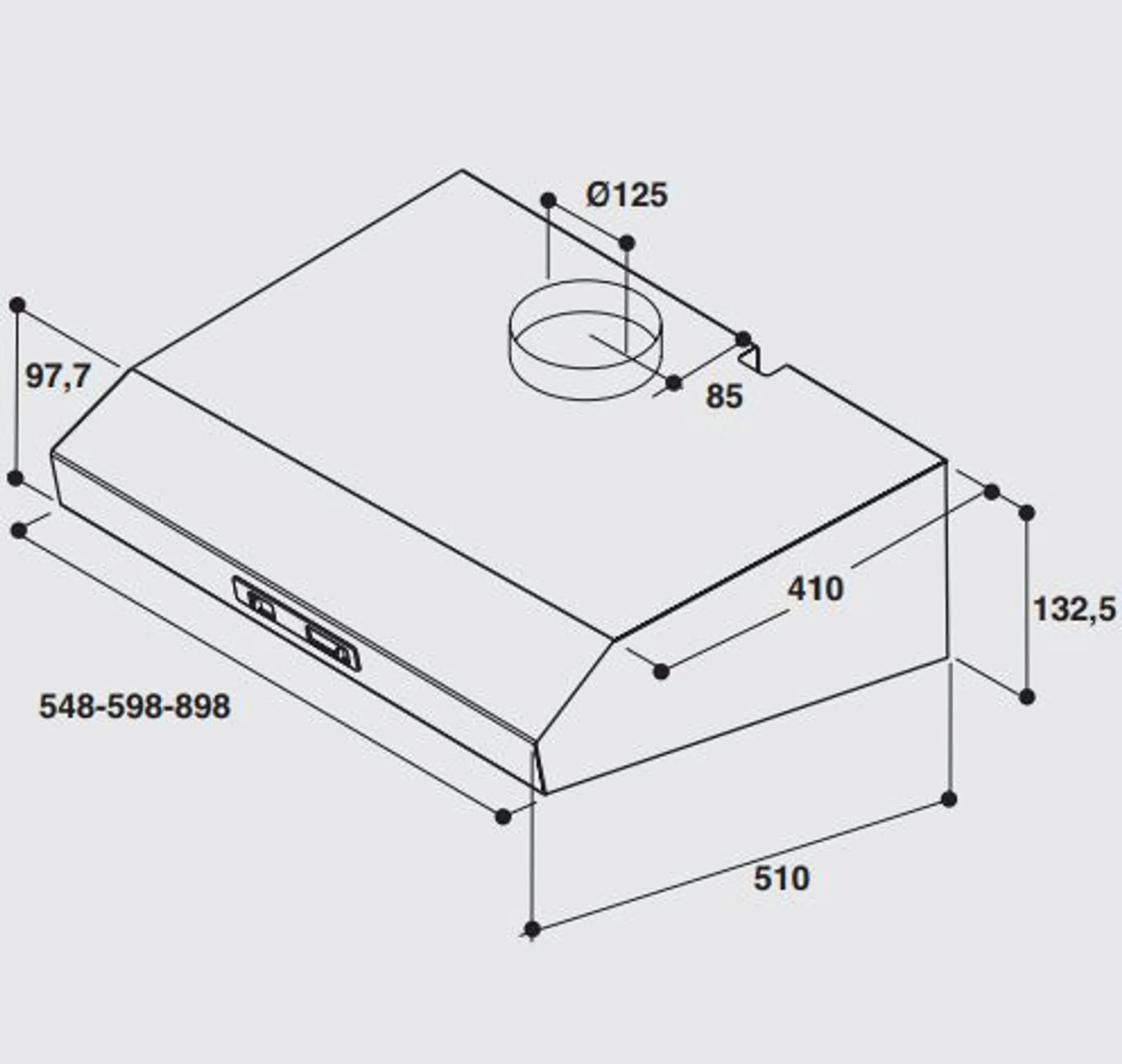 Whirlpool Hotte encastrable AKR934IX image