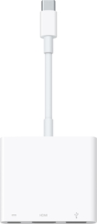 Apple Adaptateur USB Type C vers HDMI/USB 2.0/USB Type C - MJ1K2ZM/A