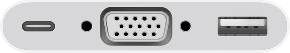 Apple Adaptateur USB Type C vers VGA/USB 2.0/USB Type C - MJ1L2ZM/A