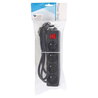 Logon Boîtier multiprise - 1,5m - 4 prises - Noir