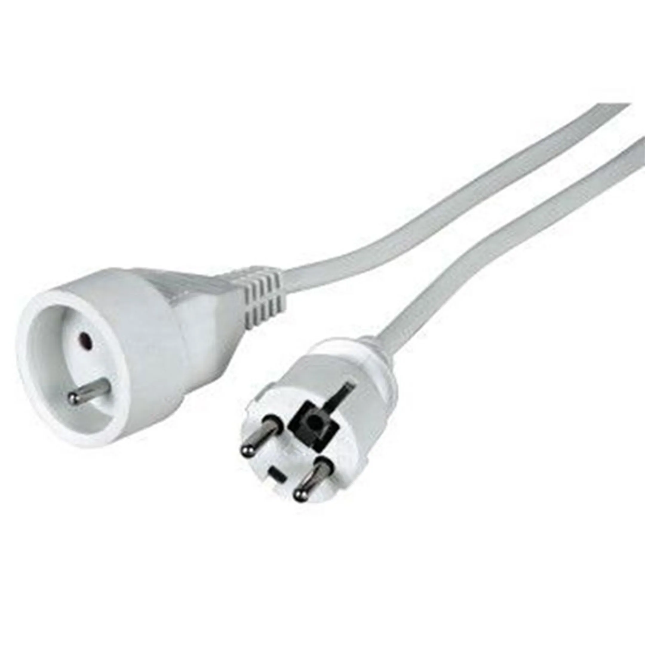 Bundle product Câble d'extension - 5 mètres - 1 prise - Blanc