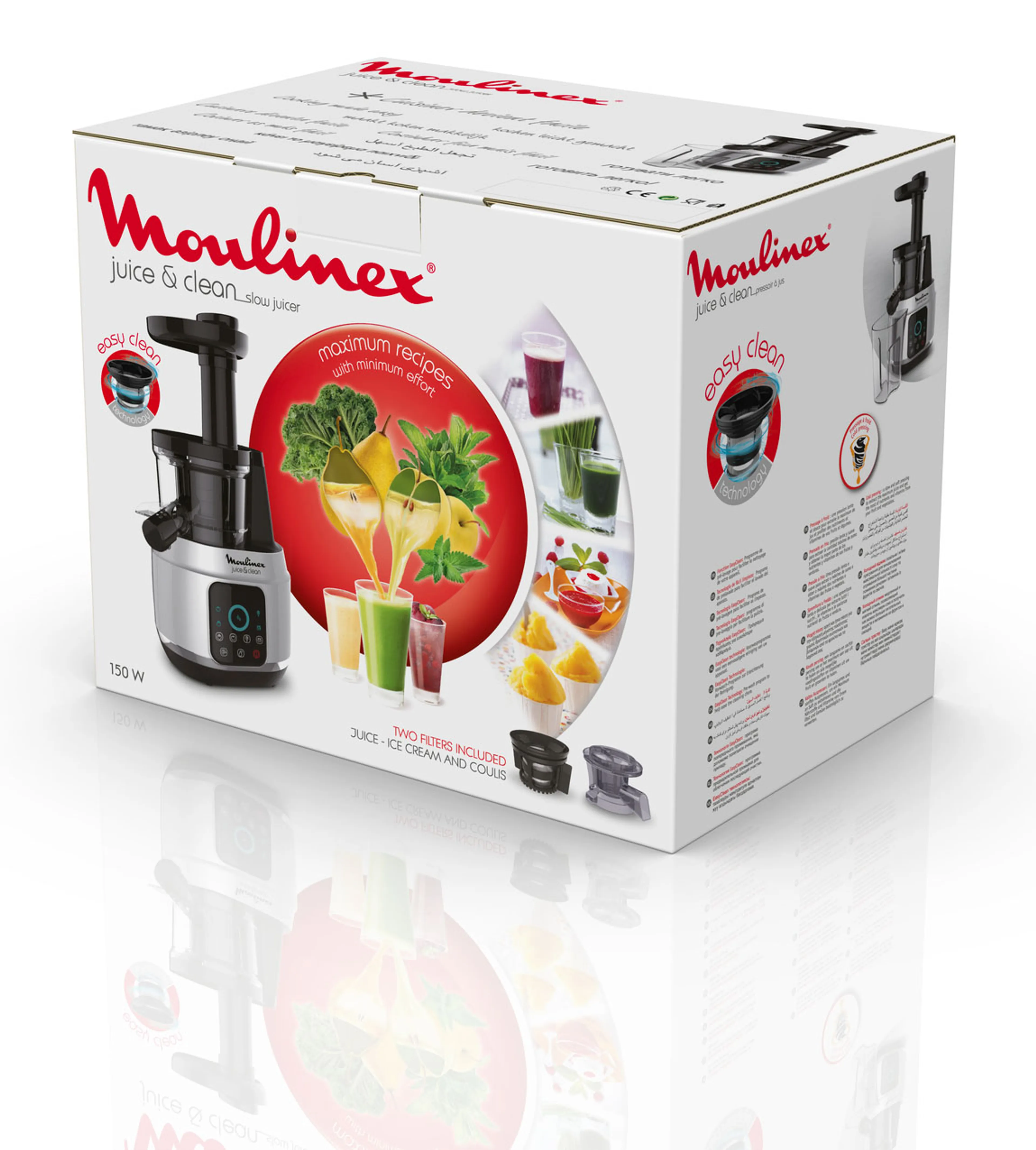 Moulinex Slowjuicer Juice & Clean ZU420E10 image