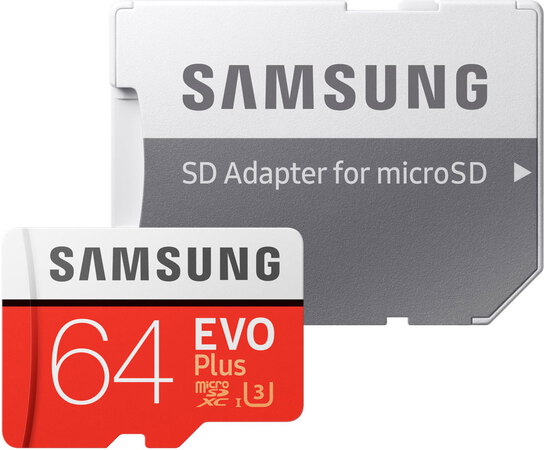 Samsung EVO Plus micro SDXC MB-MC64GA/EU - 64 Go