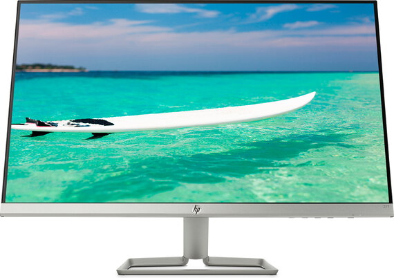 HP Moniteur 27" - 27f Argent