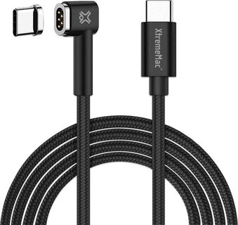Xtrememac USB C magnétique vers USB C - 2 m. - Noir
