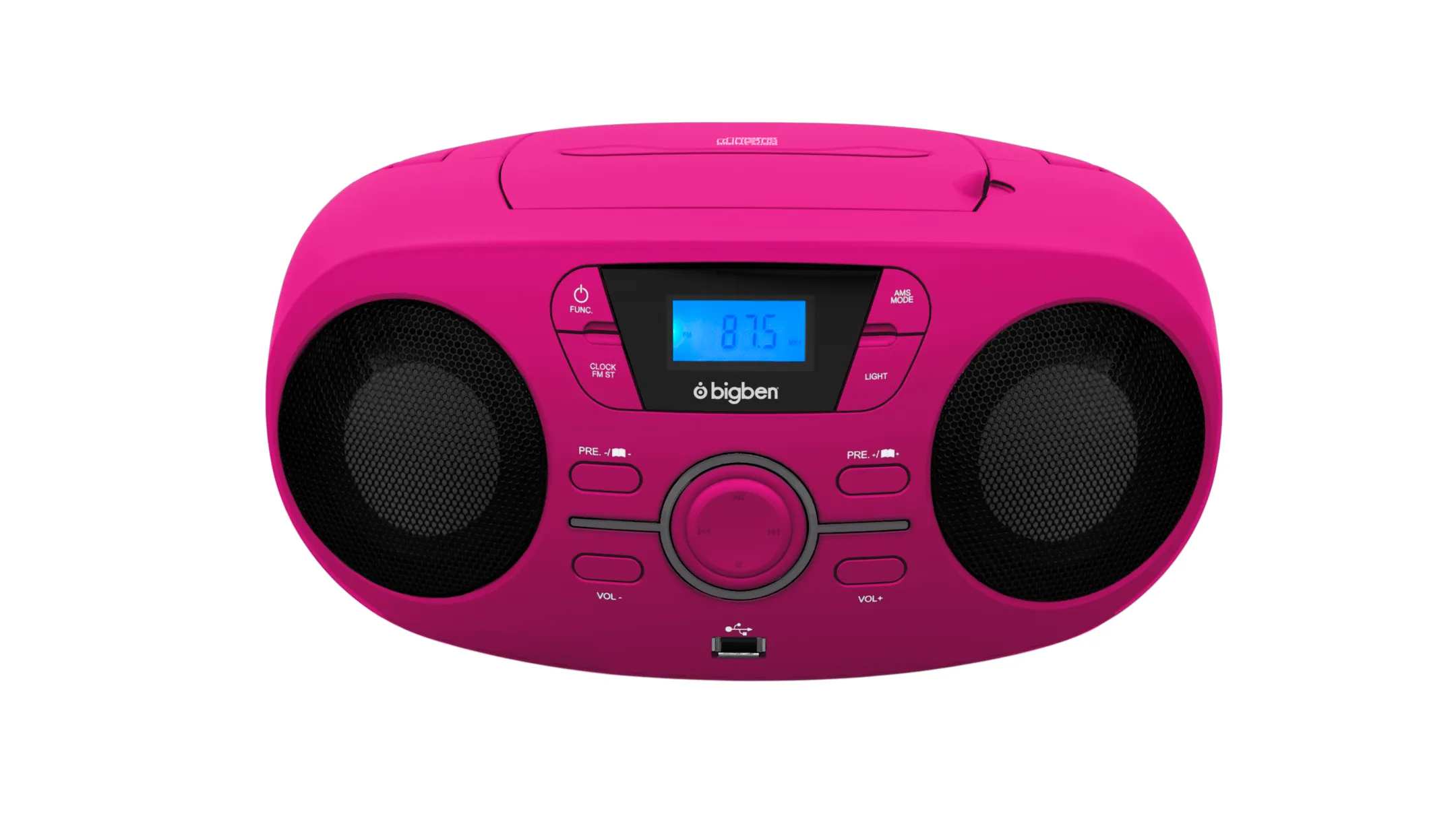 Tragbares CD-Radio CD61RUSB - Pink