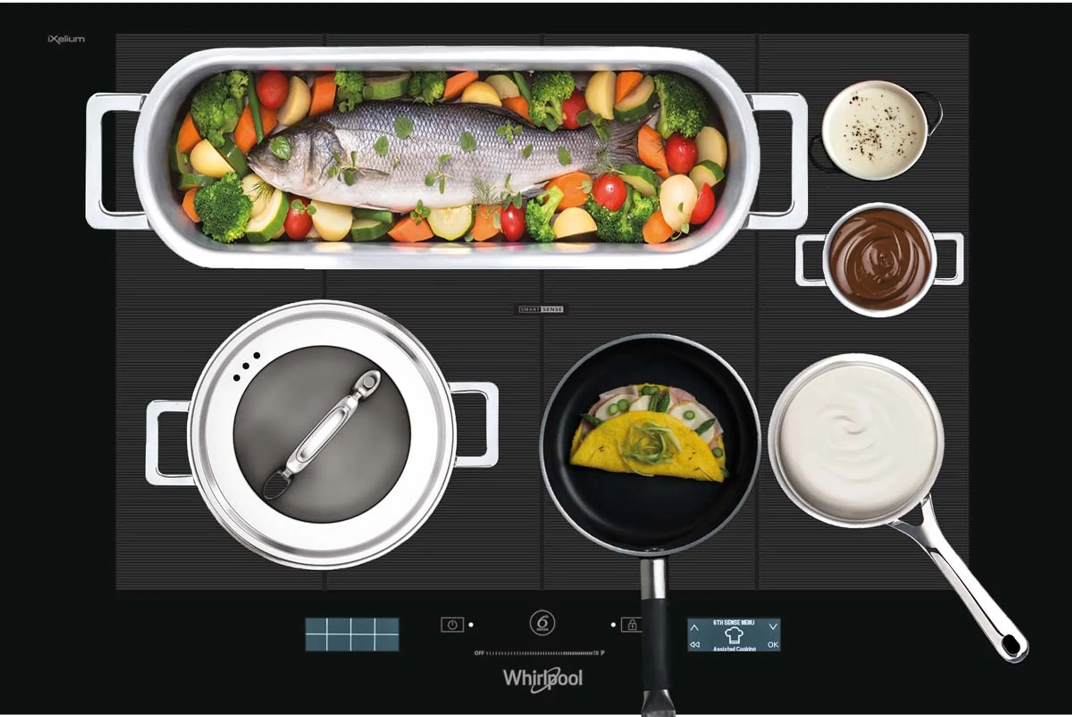 Whirlpool Whirlpool SMP 778 C/NE/IXL Built-in Zone induction hob Black hob image