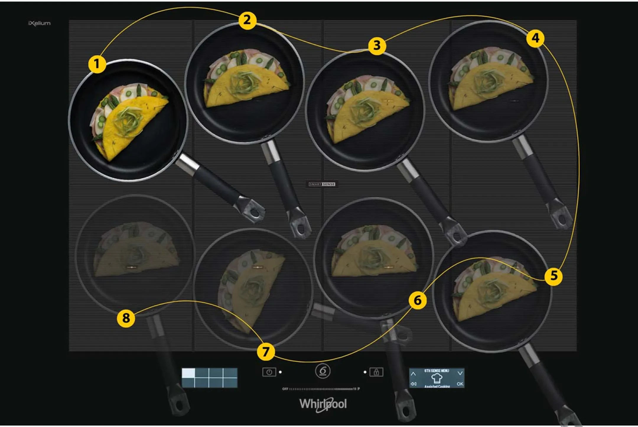 Whirlpool Whirlpool SMP 778 C/NE/IXL Built-in Zone induction hob Black hob image