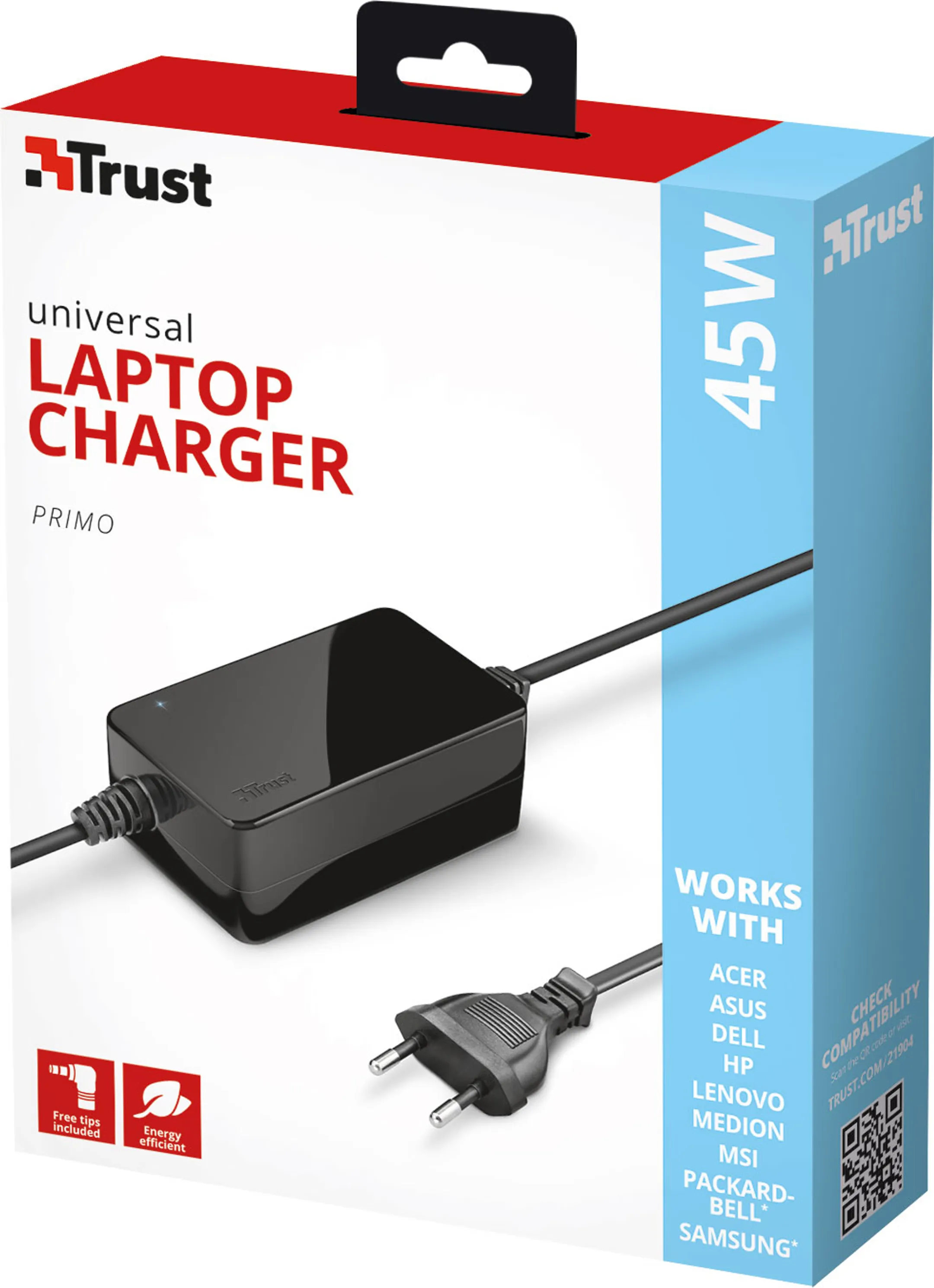 Trust Primo Chargeur Universel - 45 W image